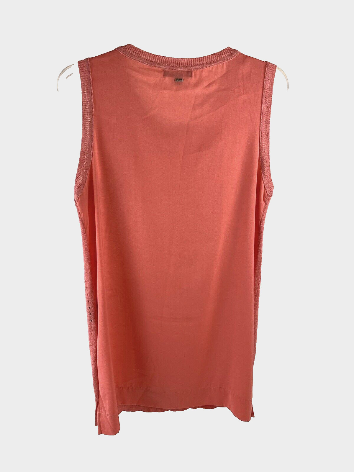 tommy hilfiger womens long sleeveless sweater, dress size M coral thumbnail 2