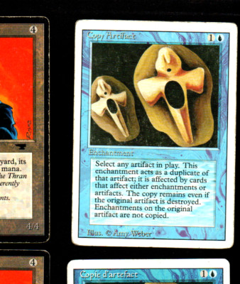 MRM ENGLISH Copy Artifact - Copie d'artefact Played MTG magic REVISED