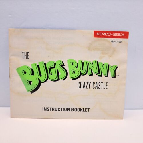 The Bugs Bunny Crazy Castle (Nintendo NES) Cib Complete TESTED, Read Description - Picture 16 of 22