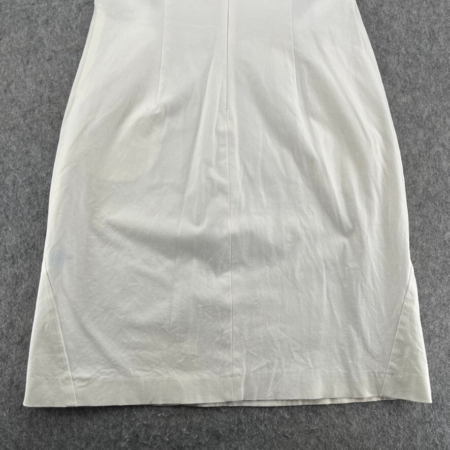 J McLaughlin Womens White Solid Sheath Dress Size… - image 12