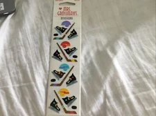 vintage mrs grossmans 3 sticker sheets ice hockey theme NIP