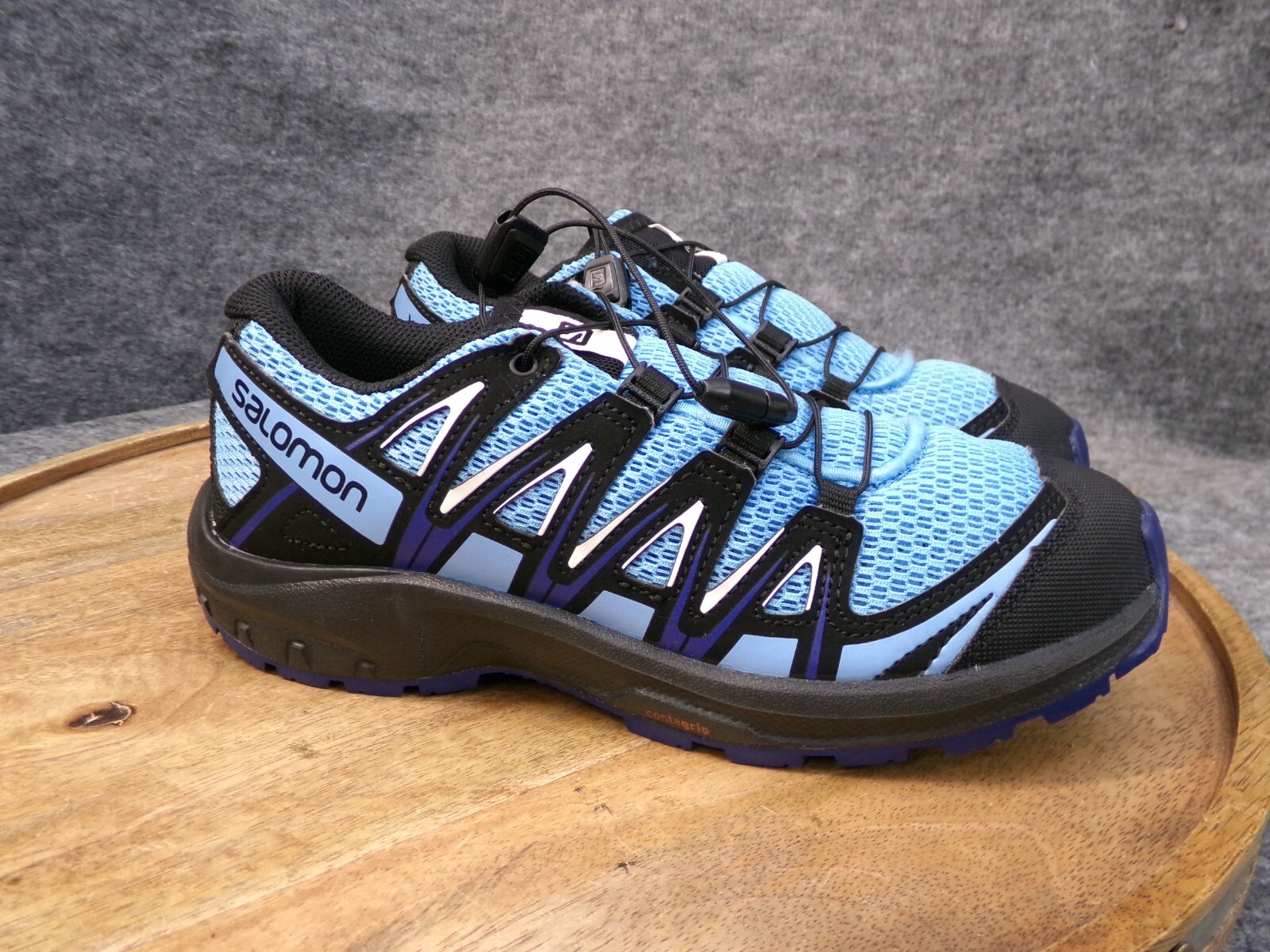 Scarpe da corsa sportive Salomon XA Pro ragazzo taglia 4 blu nere slip on sneakers