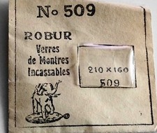 Watch Glass 21 X 16 Mm DOME Base Plate Robur