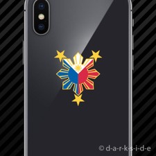 2x Filipino Pride Star Sun Cell Phone Sticker Mobile Philippines