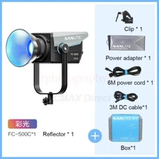 Nanguang Nanlite FC-500C 520W RGBW Color LED Spotlight 2700K-7500K COB Video DHL