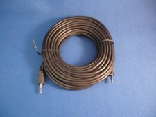 Cable: 2 x 3.5mm stereo jack plug cable, 10m, black!!! GP: €0.50/m