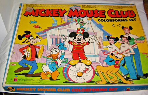 Mickey Mouse Club Colorforms Set #2353 Walt Disney Missing 2 pieces HTF ...
