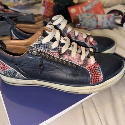 Navy Trainers Moda In Pelle Trainers Qvc Moda In Pelle Navy With