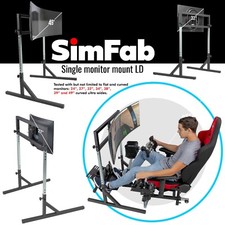 SimFab Monitor Mount Floor Stand for Racing And Flight Simulators
