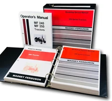 Massey Ferguson MF 250 Tractor Service Parts Operators Manual Shop Repair Set