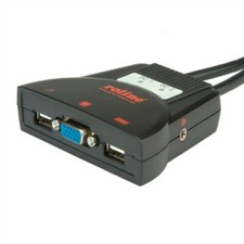 KVM-Switch  Star  2 PCs, VGA, USB, Audio