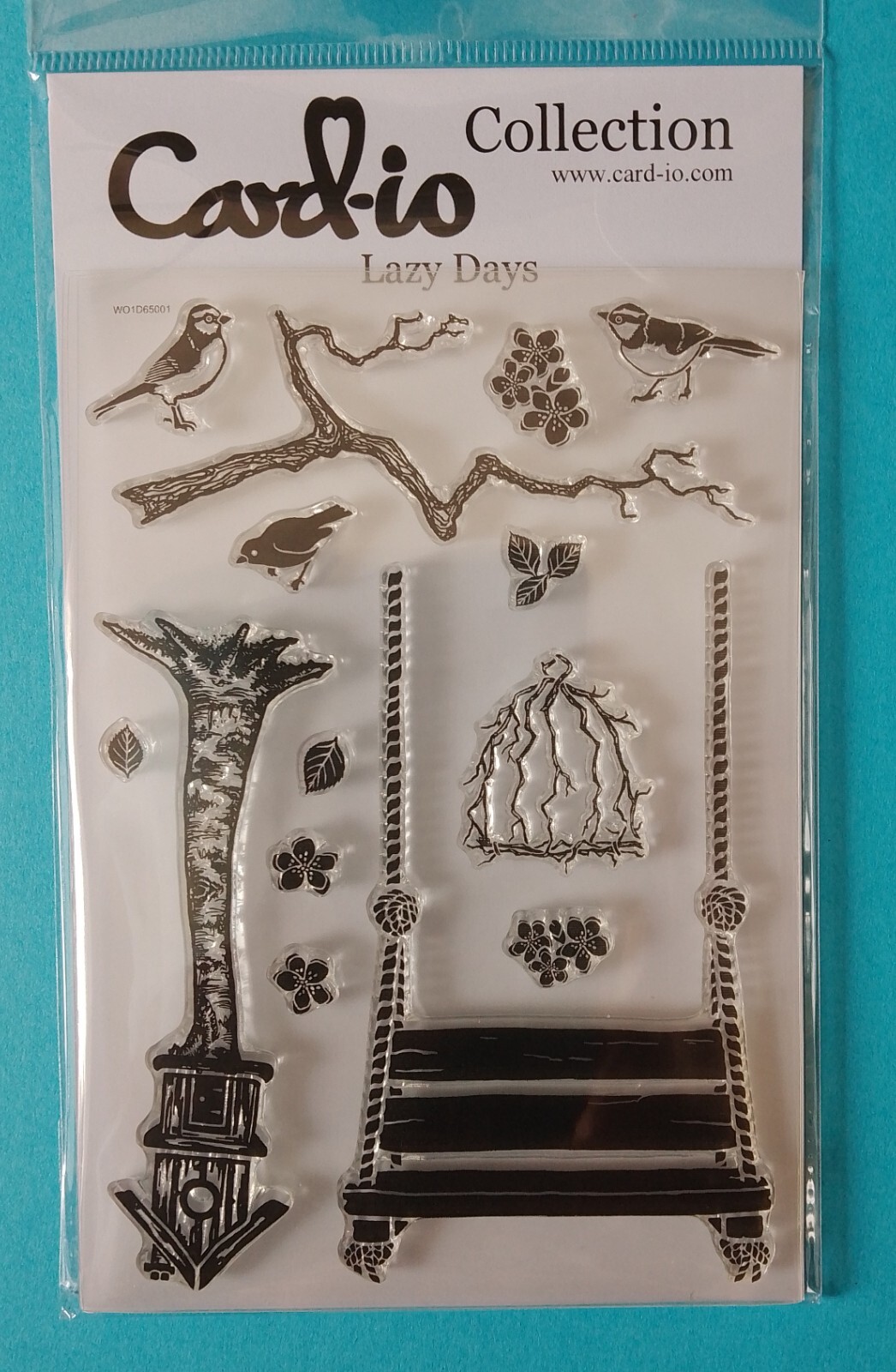 CARD-IO  Collection   LAZY DAYS  CDCCSTLAZ-01  STAMP SET swing treehouse birds