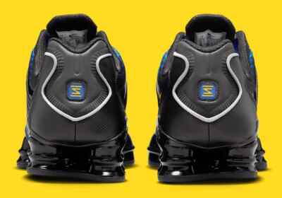 Nike Shox TL Shoes Black Lyon Blue Varsity Maize IB7670-001 Men's