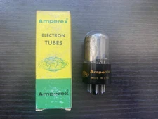 Rare Amperex Orange Globe NIB NOS 6SN7 GTB Tube, Copper Grid Posts, TV-7 Tested