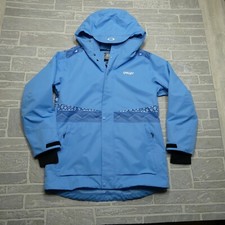 Oakley Ollie Jacket Womens Xl Breeze Blue Insulated Ski Snowboard Hooded Coat