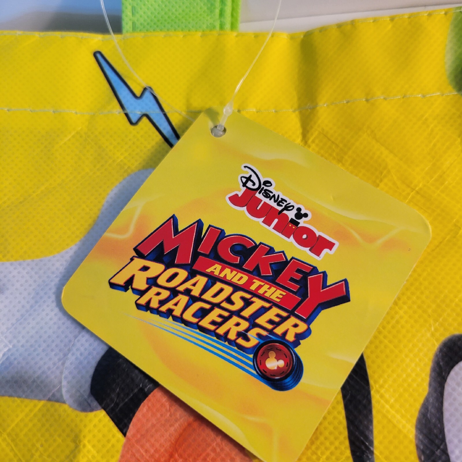 DISNEY JUNIOR MICKEY AND THE ROADSTER RACERS REUSABLE TOTE BAG GOOFY 13x13x6 in