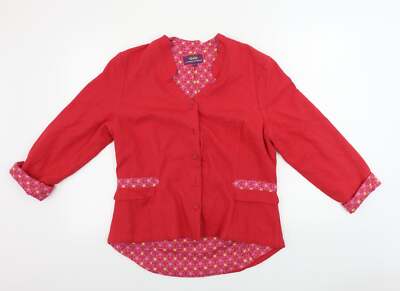 la flance du mekong Damen Jacke Mantel Rot Größe L