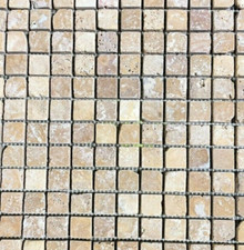 12x12 Mosaic Tuscany Gold Travertine Tile wall Tiles 10 Square Feet T-33