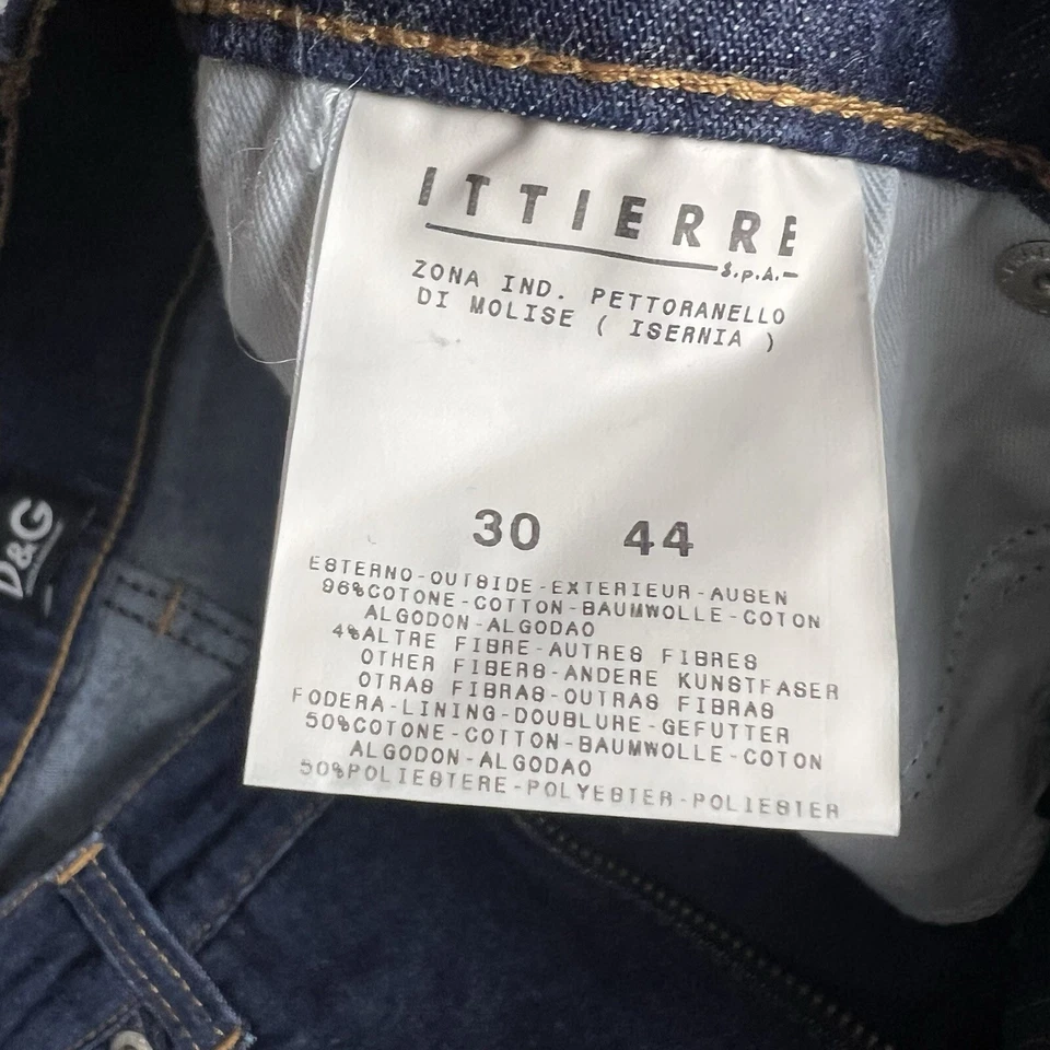 Jeans Dolce & Gabbana de Colección Años 90 Pierna Recta Para Mujer 30 (Talla 6 EE. UU.) Azul Oscuro Denim Foto 2 de 4