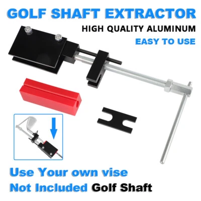 JUNOMABIX Screw Type Golf Puller Extractor for steel & graphite shafts Use Your own vise