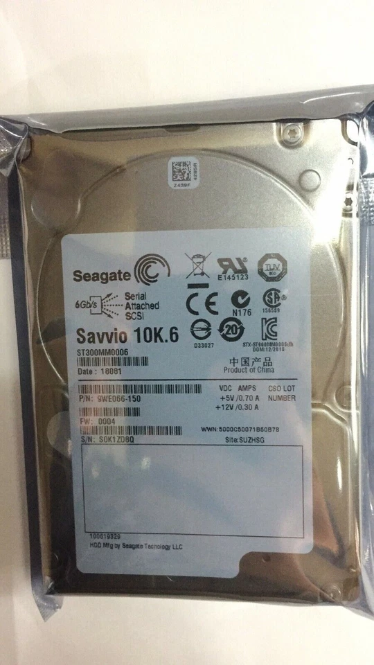 Seagate ST300MM0006 300GB Savvio 10K.6 2.5" 6Gbps SAS HDD HARD DRIVE - Image 2 of 3