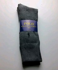 Polo Ralph Lauren Men's 3 Pair Pack Crew Business Dress Socks One Size