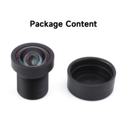 Waveshare M12 High Resolution Lens, 12MP, 113° FOV 2.7mm For M12 Mount Camera