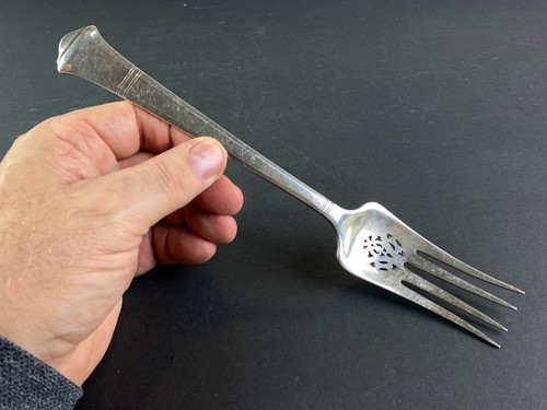TIFFANY & Co. STERLING SILVER Serving Fork Pat.1923 Vintage 106g - Picture 14 of 14