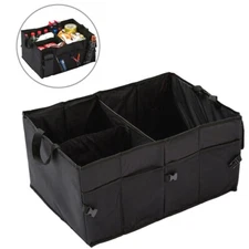 Trunk Cargo Organizer Folding Collapsible Caddy Storage Bag Bin Car Truck SUV