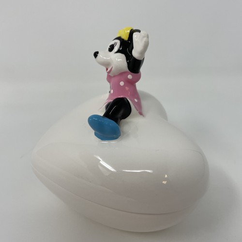 Vintage Minnie Mouse Schmuckschatulle Herz Schmuckschatulle Disney Japan ca. 70er Jahre - Bild 10 von 20