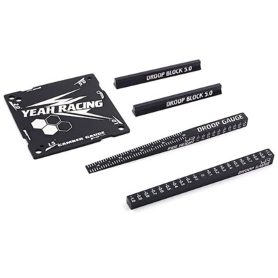 YEAH RACING ALUMINIUM RC CAR SETUP SETTING KIT FÜR 1/27 1/28 & MINI Z # YT-0175