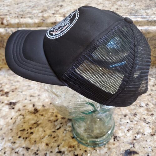Volcom Stone Hat Adult Snapback One Size Black Trucker Mesh Baseball Cap - Picture 2 of 5