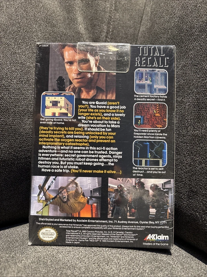 Total Recall (Nintendo Entertainment System, 1990) New Factory Sealed, See Pics - Image 2 of 4