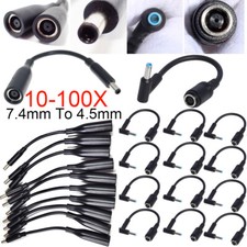 Power Charger Converter Adapter Cable 7.4mm To 4.5mm For HP Blue Dell Tips Lot