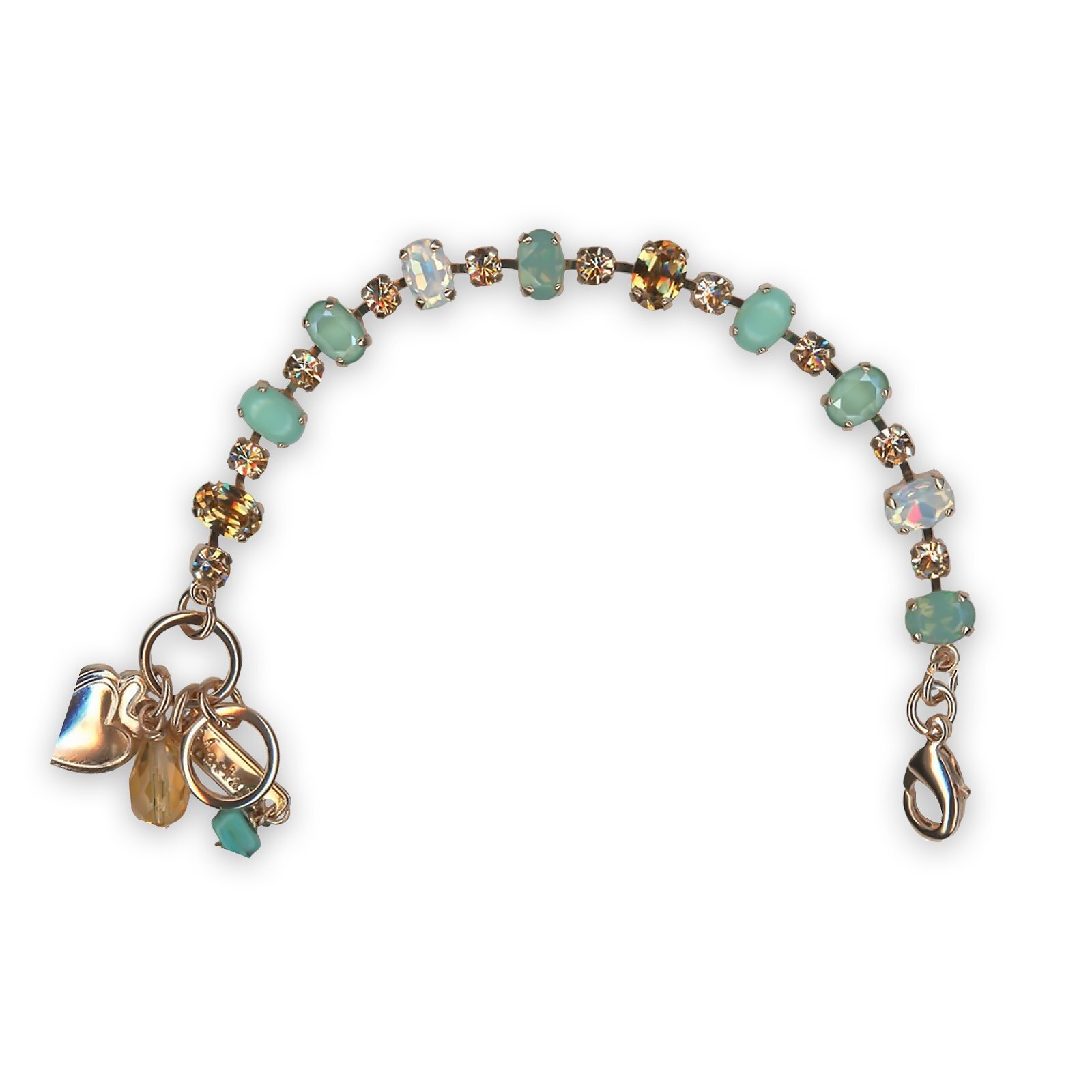 Mariana Summer Palace Bracelet Adorable Turquoise Pacific Opal White Opal Beaded Jewelry-image