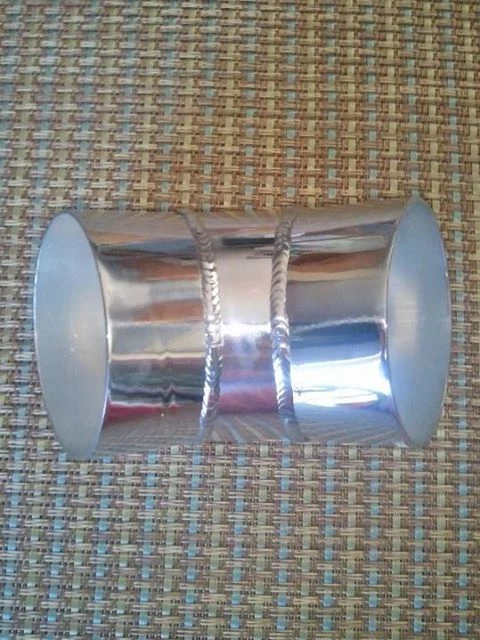 3 " O.D. 60 Degree Welded Elbow Polished Aluminum 9468 Pipe Tube Air Intake - Image 3 of 3
