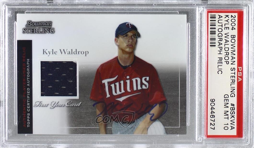 2004 Bowman Sterling Kyle Waldrop #BS-KWA PSA 10 GEM MT Rookie Auto RC r7d