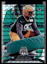 2022 Mosaic Football Green Mosaic DEVONTE WYATT GREEN BAY PACKERS #376 RC