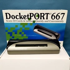 UNTESTED in Box Ambir dp667 Docket Port 667 Card Scanner + ID 