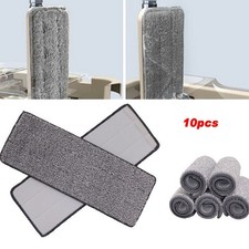 10x Mop Pads, Flat Mop Microfiber Cleaning Pads, Mop Cleaning Pad