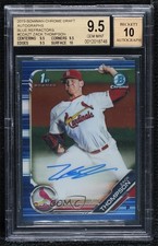 2019 Bowman Draft Chrome Pick Blue Refractor /150 Zack Thompson BGS 9.5 Auto 1u6