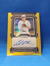COLSON MONTGOMERY 2023 PRIZM POTENTIAL PENMANSHIP #PP-CM TRUE GOLD 🔥 SSP 05/10