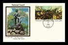 US FIRST DAY CARD NATIONAL GUARD HERITAGE COLORANO SILK CACHET