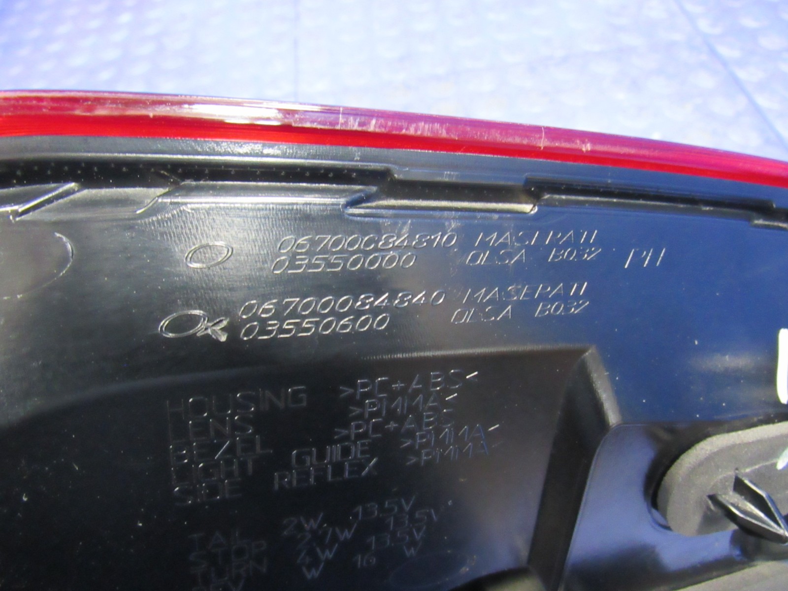 Maserati Ghibli 2014-2020 RIGHT+OUTER Tail light