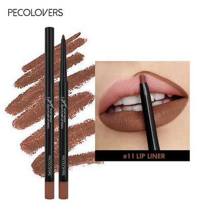Waterproof Matte Lipliner Pencil Red Contour Tint Lipstick Long Lasting Non-Stic