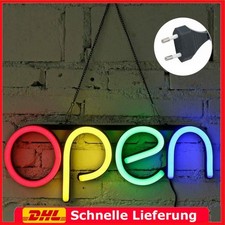 LED Schild Display Leuchtreklame Werbung Sign Neon GEÖFFNET Bar Open Reklame DE