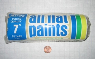 ALLPRO #AR-651 MEDIUM LATEX AND OIL BASE FLAT PAINT ROLLER COVER, 7'' x 1-1/2''