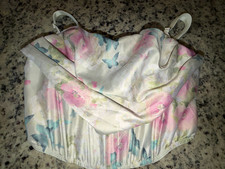 Victoria's Secret Satin Floral Corset Bustier Top Size XXL Extra Large