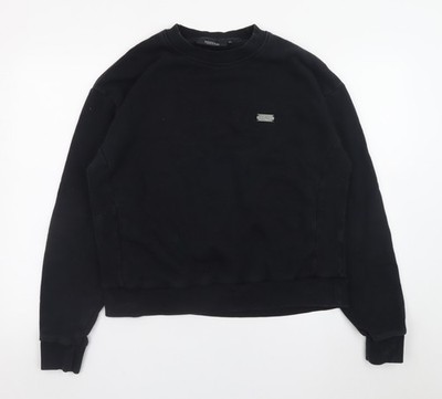 Trapstar Herren Sweatshirt schwarz Rundhals Gr. M Logo Baumwollmischung
