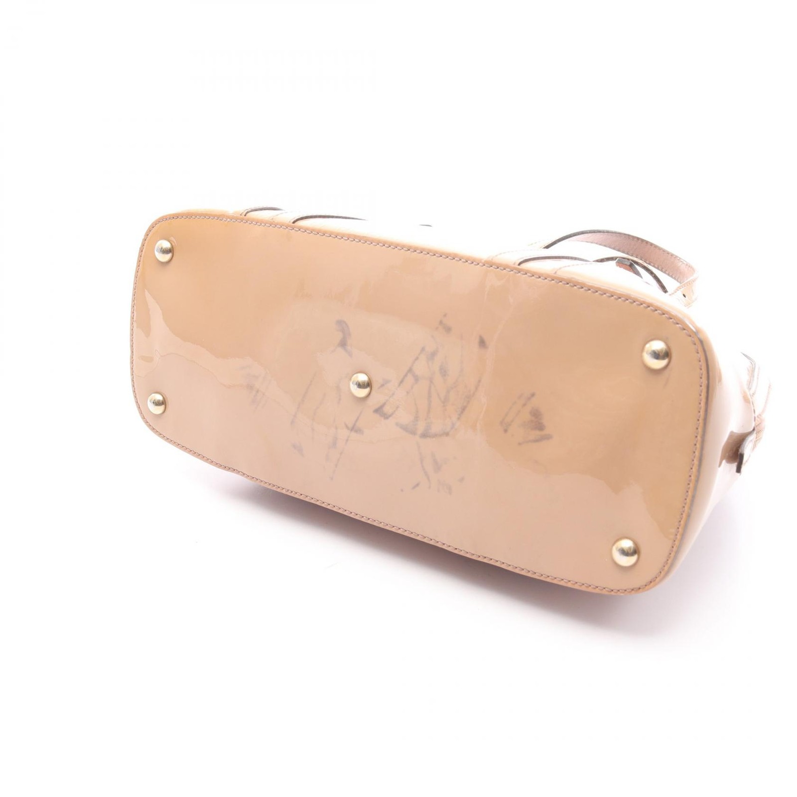 GUCCI Nice Micro Guccissima Shoulder Handbag 309617 Patent leather Pink Used thumbnail 6